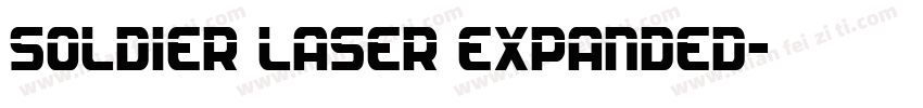 soldier laser expanded字体转换